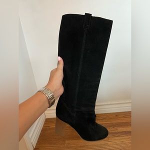 Zara suede boots.
